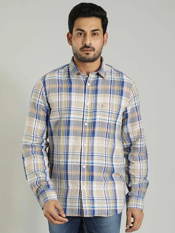 Indian Terrain Men Checkered Multicolor Shirt